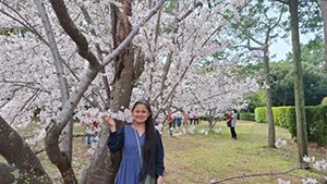 桜の木とミトゥさん
