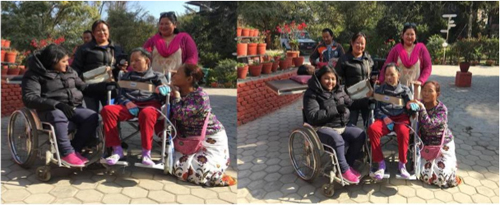 Picture 3: Ms. Devi Acharya is doing peer and family counseling Ms. Subba.